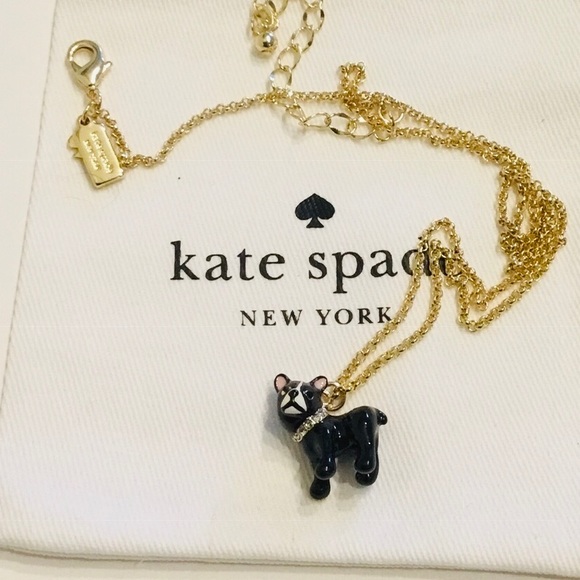 kate spade pug necklace